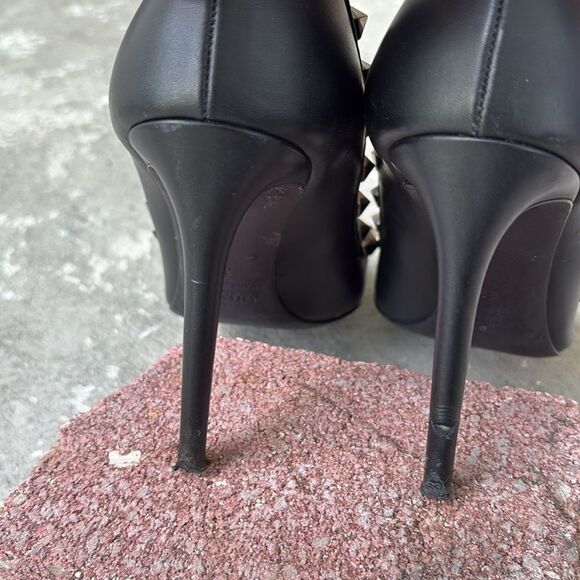 Valentino, silver rock stud heels - Picture 8 of 12